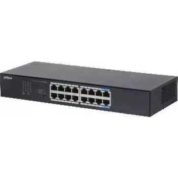 Dahua Technology S3016-16GT verkkokytkin hallitsematon L2 gigabit ethernet (10/100/1000) pöytä-/seinäasennus musta