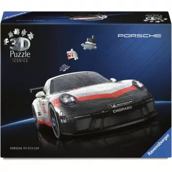 3D-palapeli Ravensburger Iconics Porsche 911 GT3 Cup – rakennussarja