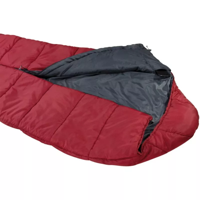 Muumio-makuupussi High Peak Century 300 polyesteri harmaa punainen 230 cm