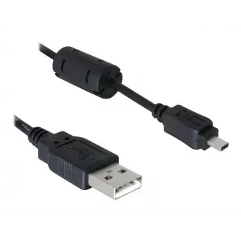 DeLOCK USB-kaapeli 1,83 m musta uros/naaras nikkelöity