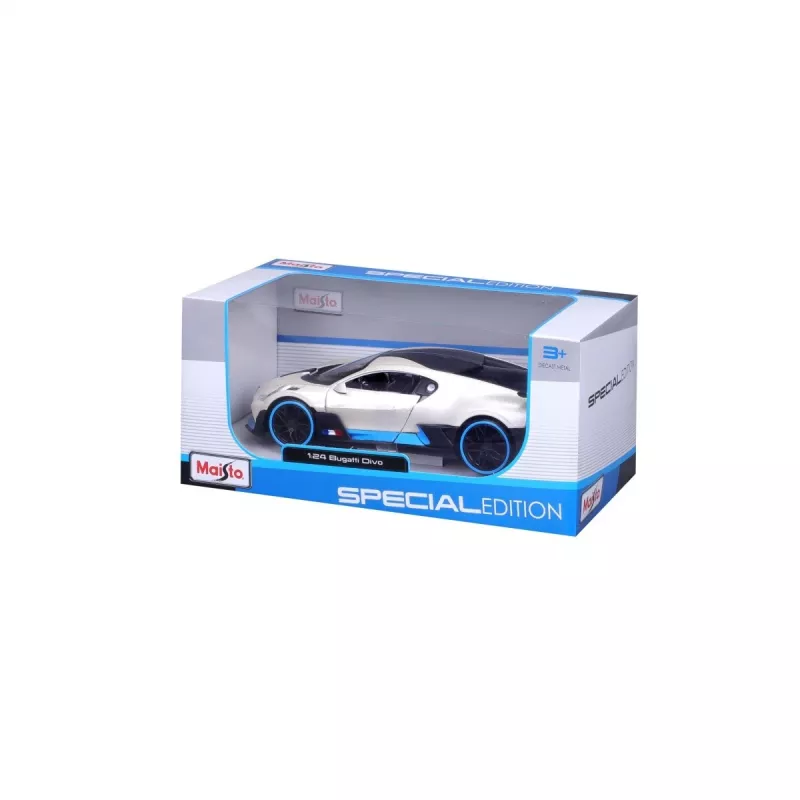 Komposiittimalli Bugatti Divo 1/24 valkoinen