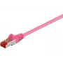 Microconnect SSTP601PI verkkokaapeli pinkki 1 m Cat6 S/FTP (S-STP)
