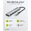 Goobay Slim 4-porttinen USB-keskitin USB-C - USB-A 5 Gbit/s - -Plug> 1x (76562)