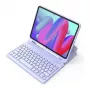 Langaton Bluetooth-näppäimistö Inateck KB04002 — QWERTY-asettelu, sisäänrakennettu 280 mAh akku, kosketuslevy, violetti — yhteensopiva iPad Air 11 tuuman (6./7. sukupolvi) kanssa