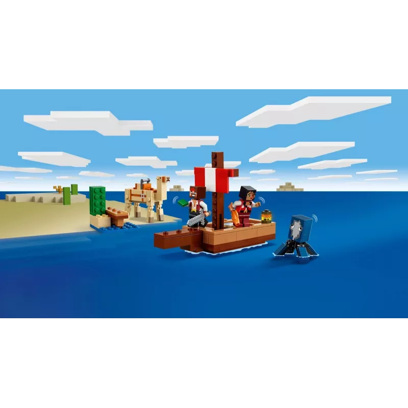 LEGO MINECRAFT 21259 merirosvolaivan matka