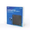 SAVIO AK-59 ulkoinen ohut CD/DVD-poltin R/RW - USB-C/USB-A, musta