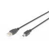 ASM AK-300108-018-S ASSMANN kaapeli USB 2.0 HighSpeed CanonType USB A / Mini-USB B (5-napainen) pistoke 1,8 m