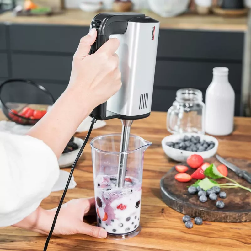 Gastroback 40983 Design Handmixer Pro sähkövatkain, musta/hopea