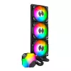 AIO-vesijäähdytys Montech Hyper Flow ARGB 360 mm musta – 360 mm jäähdytin, ARGB, suljettu CPU-jäähdytin