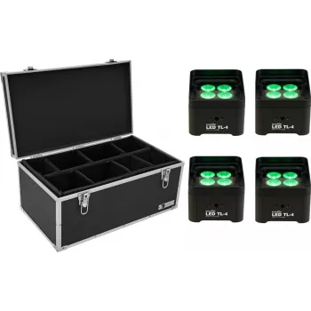 LED-ristikkovalosarja EUROLITE TL-4 4x kuljetuslaukulla