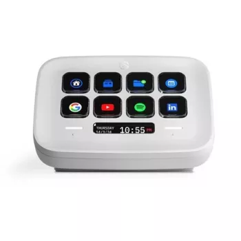 Stream Deck Neo Elgato 10-painikkeinen ohjelmoitava ohjain valkoinen