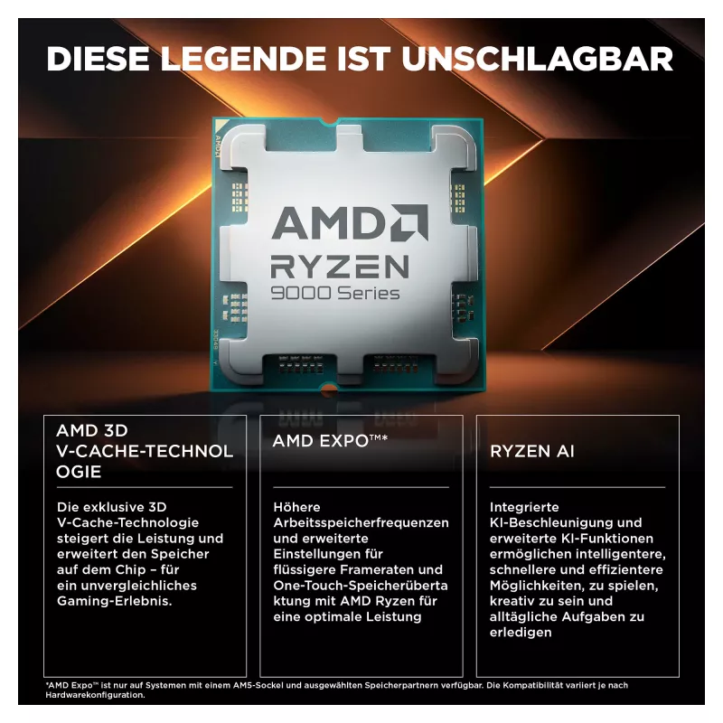 HP OMEN 35L GT16-1072ng AMD Ryzen™ 7 9800X3D -peli-PC