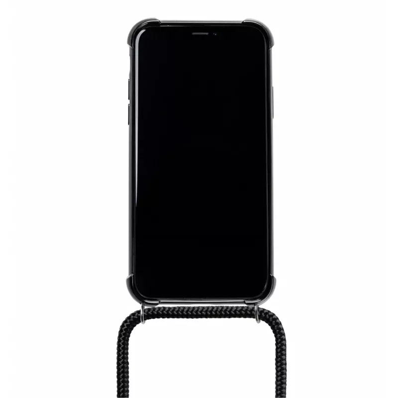 Lookabe Necklace Snake Edition puhelinkuori iPhone XR:lle, hopea/musta