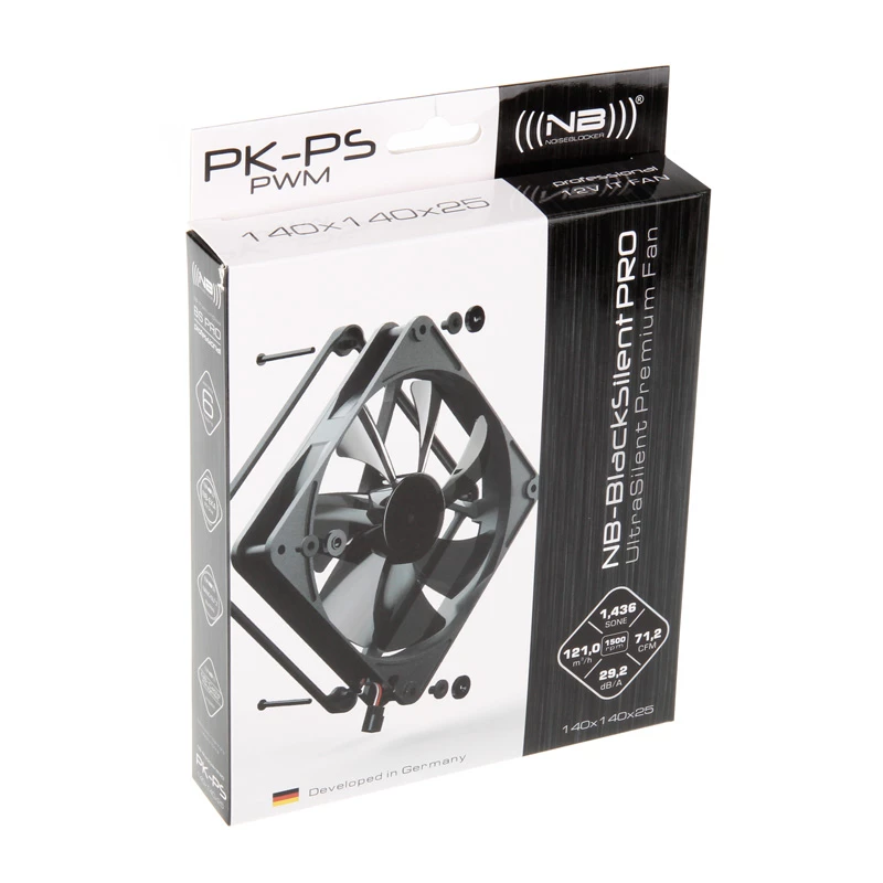 Noiseblocker NB-BlackSilent Pro 140mm kotelotuuletin - musta