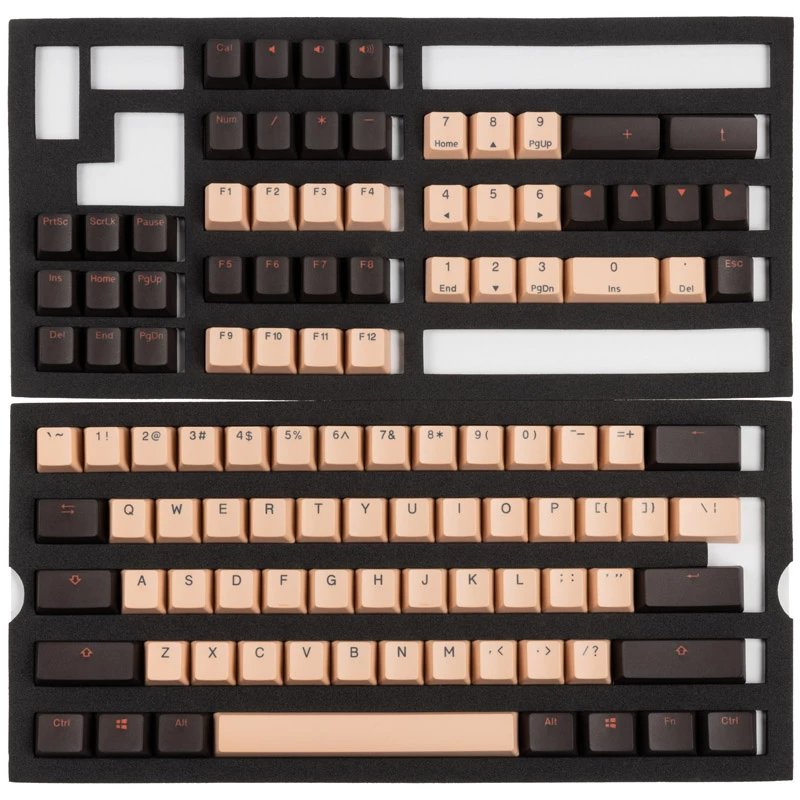 Näppäinhattusarja Ducky DKSA108-USPDGMZOR PBT Double-Shot, US-asettelu, 108 näppäintä