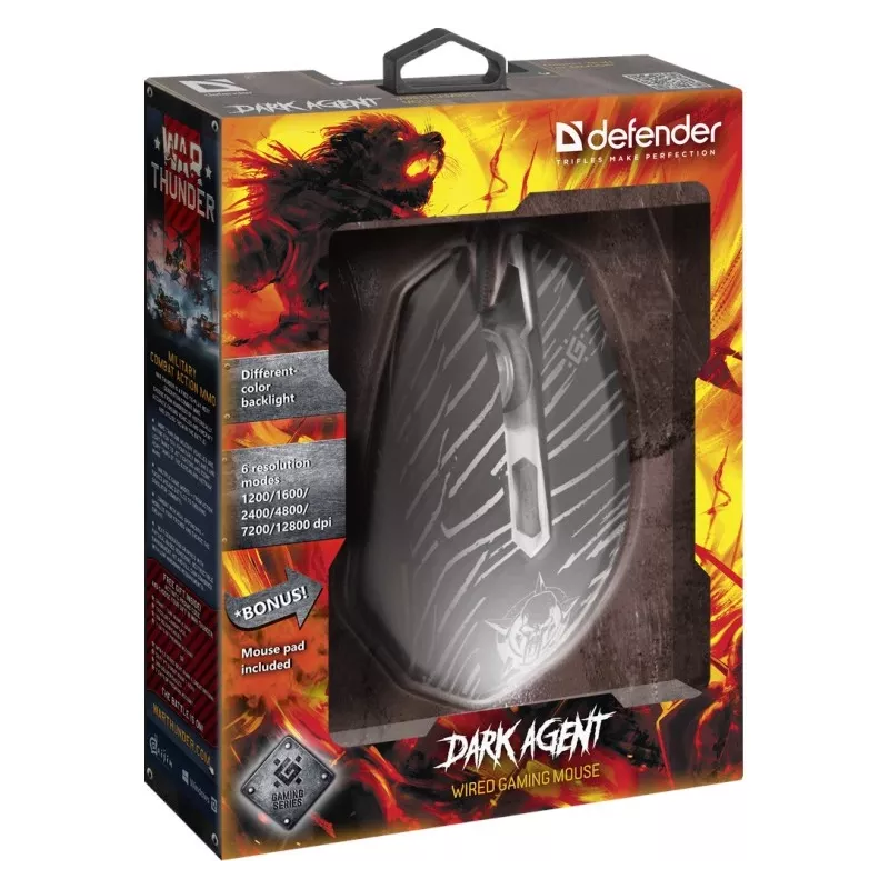 Hiiri Defender DARK AGENT GM-590L USB Type-A