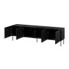 Cama RTV-taso ISLA 200x40x60 matta musta
