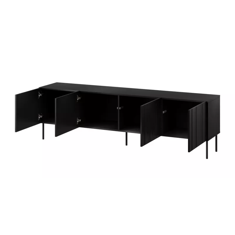Cama RTV-taso ISLA 200x40x60 matta musta