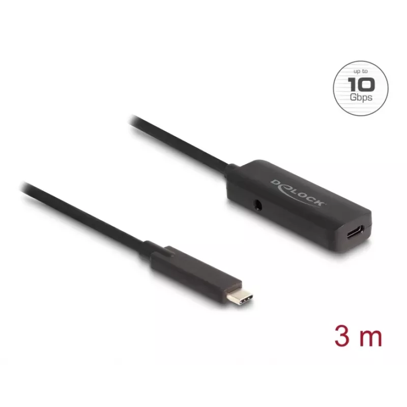USB-kaapeli DeLOCK 80027 3 m USB-C musta