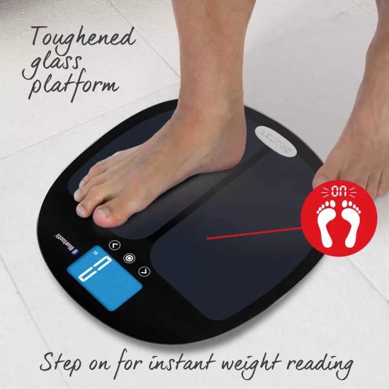 Henkilövaaka Salter 9192 BK3R Curve Bluetooth Smart Analyzer