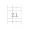 Avery - tarrat - valkoinen - 42,3 x 70 mm, 2 100 tarraa (100 arkkia x 21) (3652)