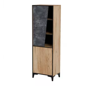Hylly cama meble OVO 2D kirjahylly 50×38×182,5 cm tammi/betoni