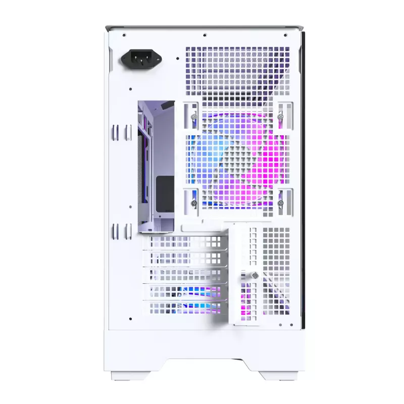 PC-kotelo Montech KING 15 PRO valkoinen — Micro ATX / Mini-ITX, Midi Tower