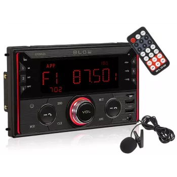 2DIN-autoradio BLOW AVH-9620 Double-DIN-asennuslaite Bluetooth 5.0:lla, USB Type-A, 2,8 tuuman näyttö, 4×60 W RMS