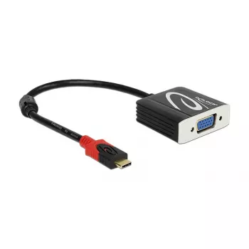 Videokaapelisovitin DeLOCK 62994 USB Type-C VGA 0,2 m musta