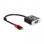 Videokaapelisovitin DeLOCK 62994 USB Type-C VGA 0,2 m musta