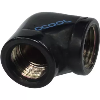Alphacool HF L-liitin G1/4 IG - G1/4 IG - Deep musta (17042)