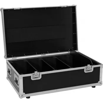 Roadinger flightcase 4x LED PMB-4 COB QCL -valonheittimelle, tukeva kuljetuslaukku