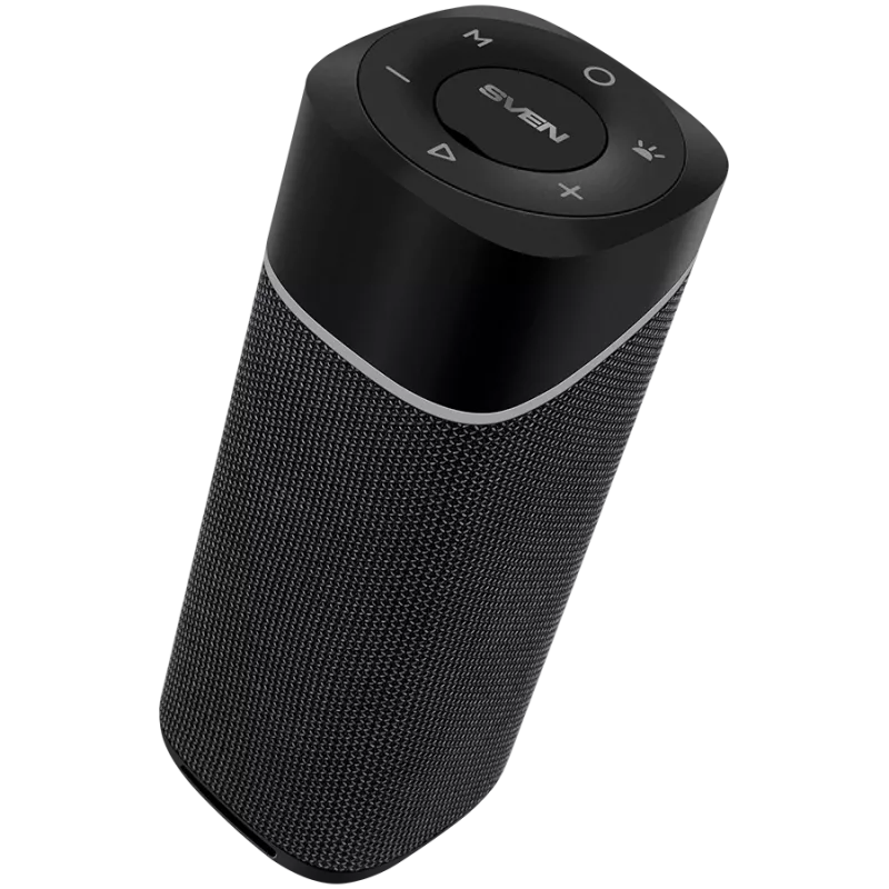 2.0 kannettava kaiutin SVEN PS-155, musta, lähtöteho 2x5 W (RMS), TWS, Bluetooth, FM, USB, litiumakku