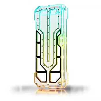 Singularity Spectre 4 Aevum Elite akryylinen tietokonekotelo — läpinäkyvä/aksentti musta