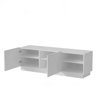 TV-taso cama meble LIVERTI 150x42x48 cm, valkoinen, lastulevylevy