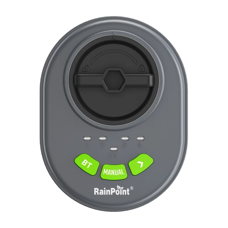 Kastelunohjaus RainPoint HIC406B — 4 vyöhykkeen Bluetooth-sovellusohjaus