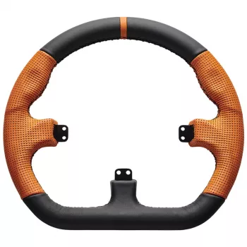 Sim-racing-ratti Asetek SimSports GT Rim Closed D nahka oranssi