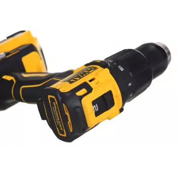 Dewalt DCD709D2T -iskuruuvinväännin akulla ja laturilla
