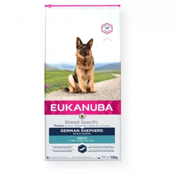 Kuivaruoka koirille EUKANUBA Breed Specific German Shepherd Adult 12 kg, kana, proteiini 23 %, rasva 13 %