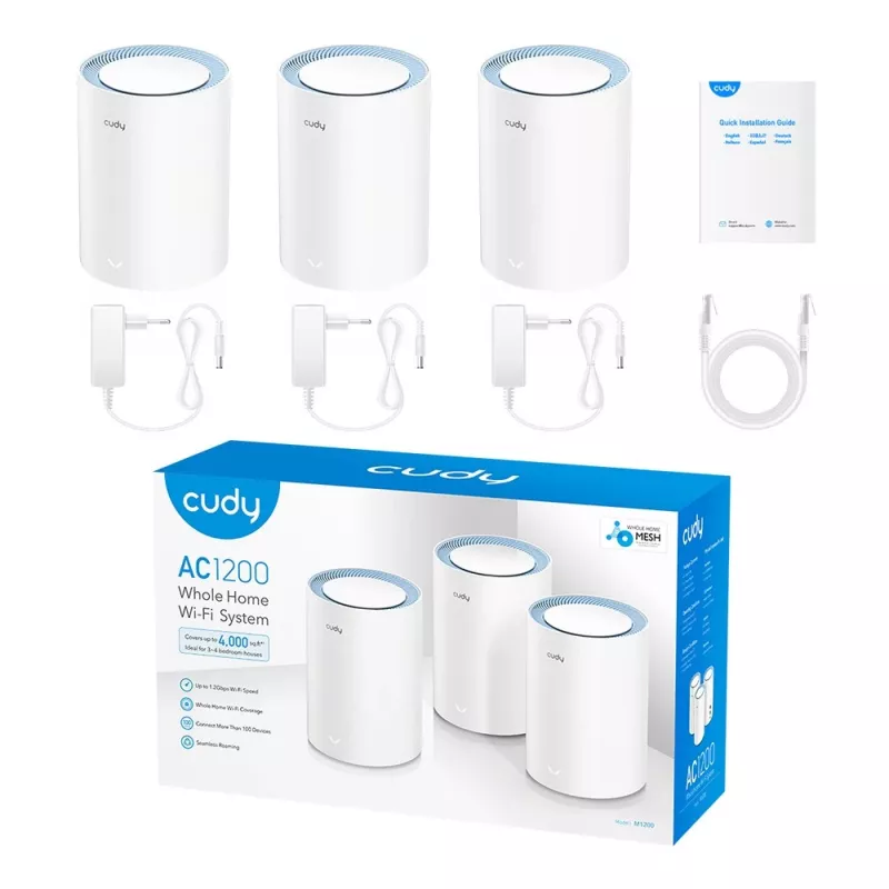 Mesh-järjestelmä Cudy M1200 3-PACK