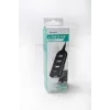VAKOSS USB-keskitin TC-234UX — 4-porttinen USB 2.0 -keskitin, DC-virtalähde (5 V, 1 A), musta