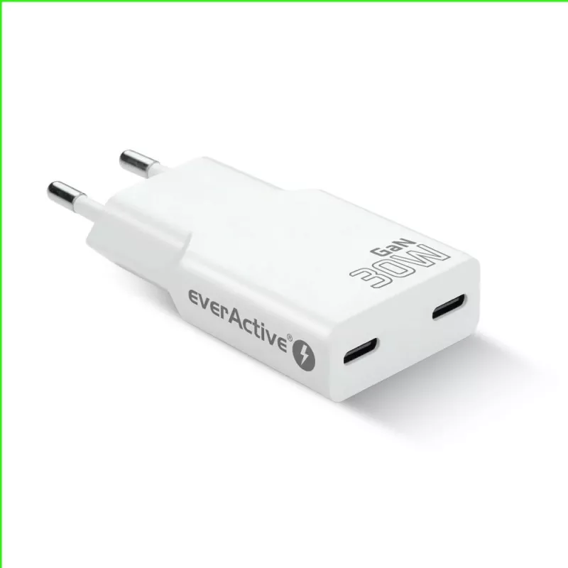 everActive SC-385Q Super ohut QC 4 Fast Charging -verkkolaite — USB-pikalaturi, kompakti muotoilu