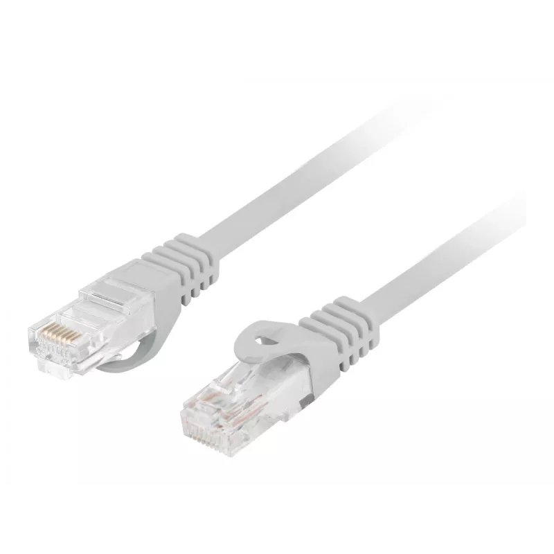 Verkkokaapeli LANBERG PCU6-10CU-1000-S Cat6 U/UTP RJ-45 suora 10 m harmaa