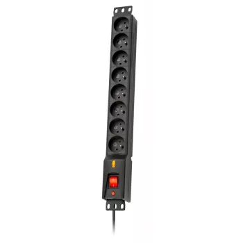 LESTAR LXARM 810 G-A K.:CZ 1,5M 19PDU musta 8 AC-pistorasiaa 230 V 1,5 m