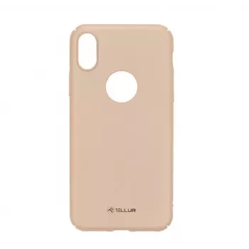 Tellur-suojakotelo Super ohut iPhone X/XS — kultainen viimeistely, ultralitteä profiili