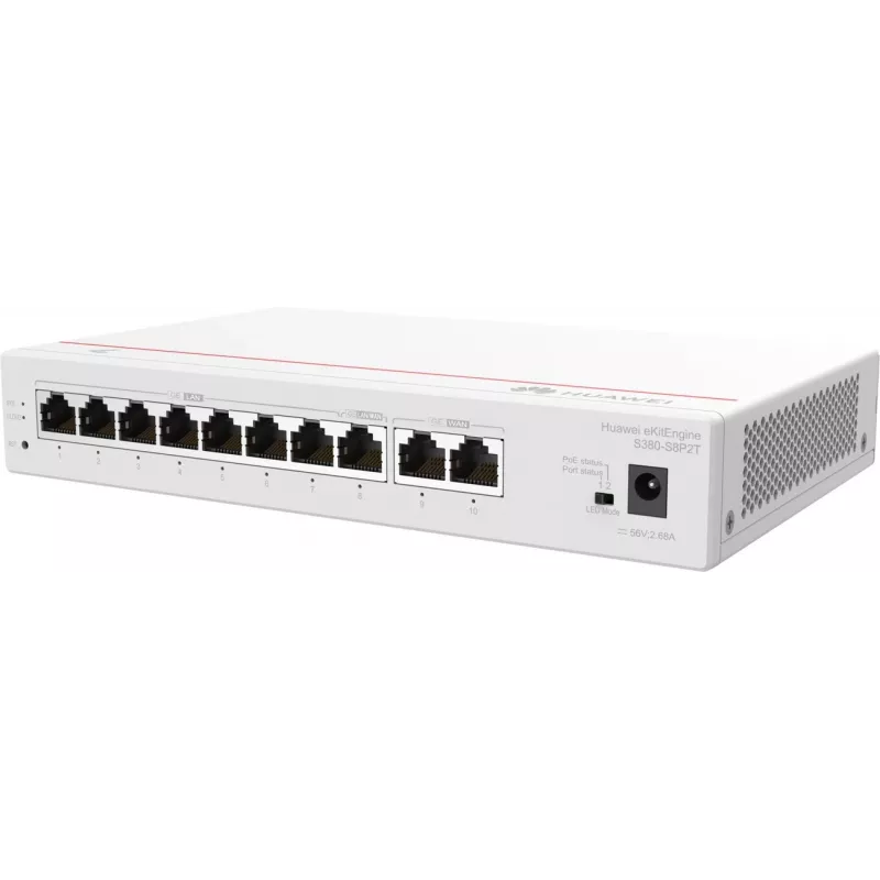 HUAWEI eKit S380-S8P2T monipalvelureititin, 2x WAN, 8x PoE LAN