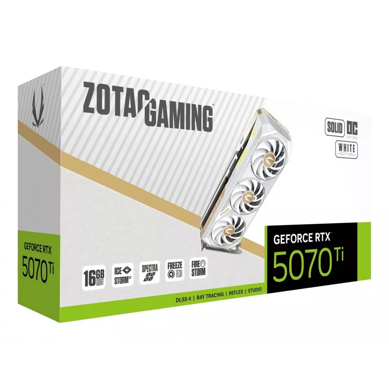 ZOTAC GAMING GeForce RTX 5070 Ti SOLID CORE OC 16GB GDDR7 -näytönohjain