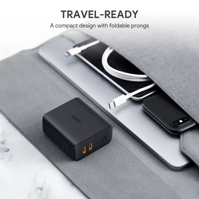 AUKEY PA-D2 laturi mobiililaitteille 36W musta sisäkäyttöön