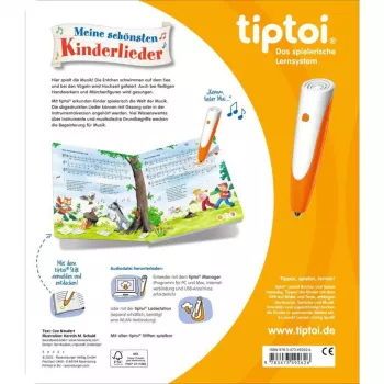 tiptoi Meine schönsten Kinderlieder, oppikirja