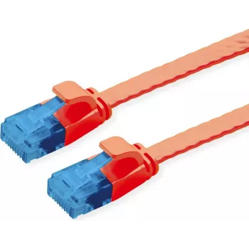 VALUE patch-kaapeli Cat.6A (luokka EA) UTP, erittäin litteä, punainen, 1 m (21.99.2021)